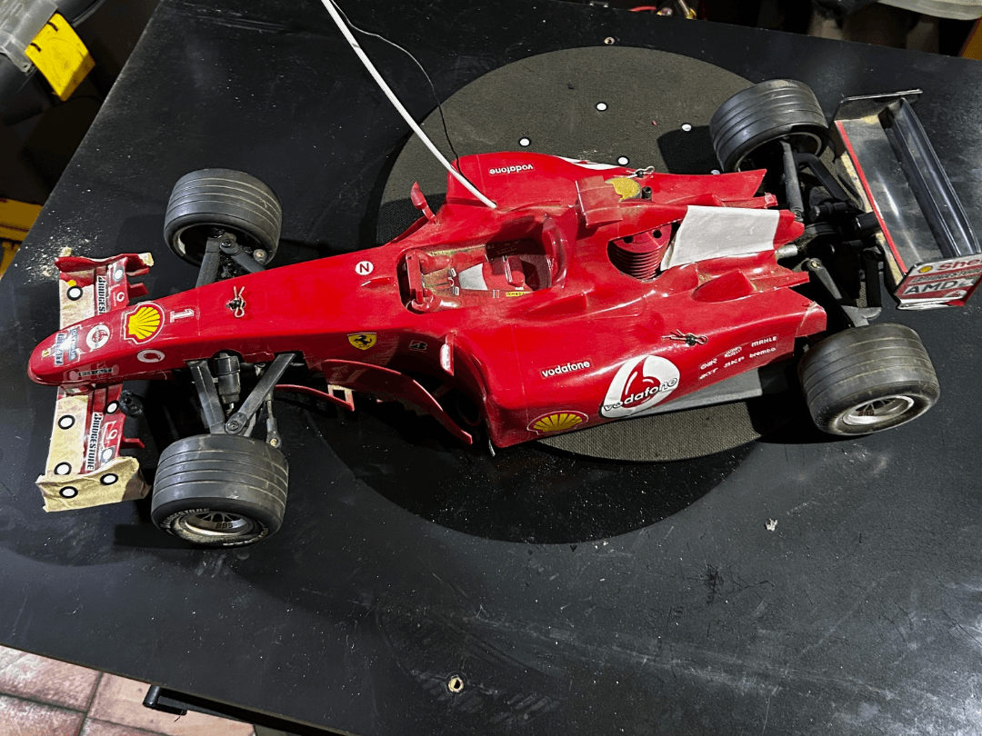 Ferrari F2002 1:10 model canopy