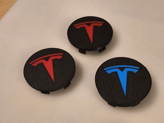 Tesla Centercaps in 52/56/60mm