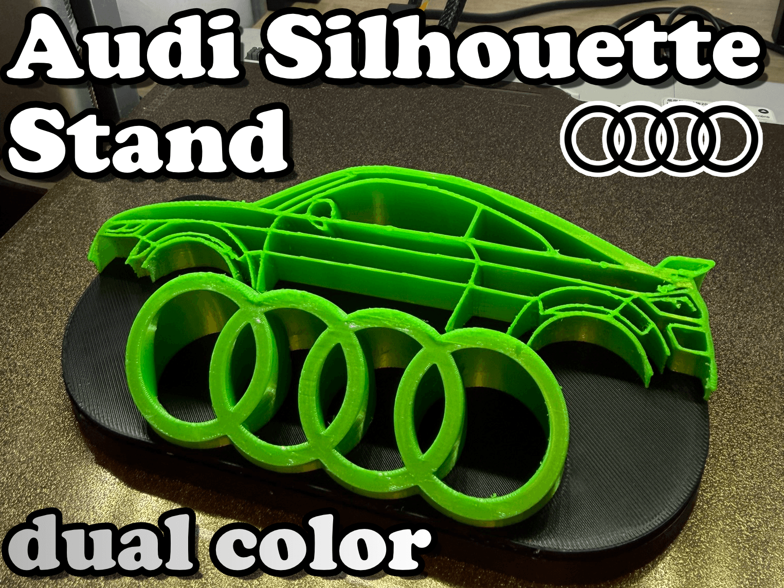 Audi TT RS Silhouette Logo Stand