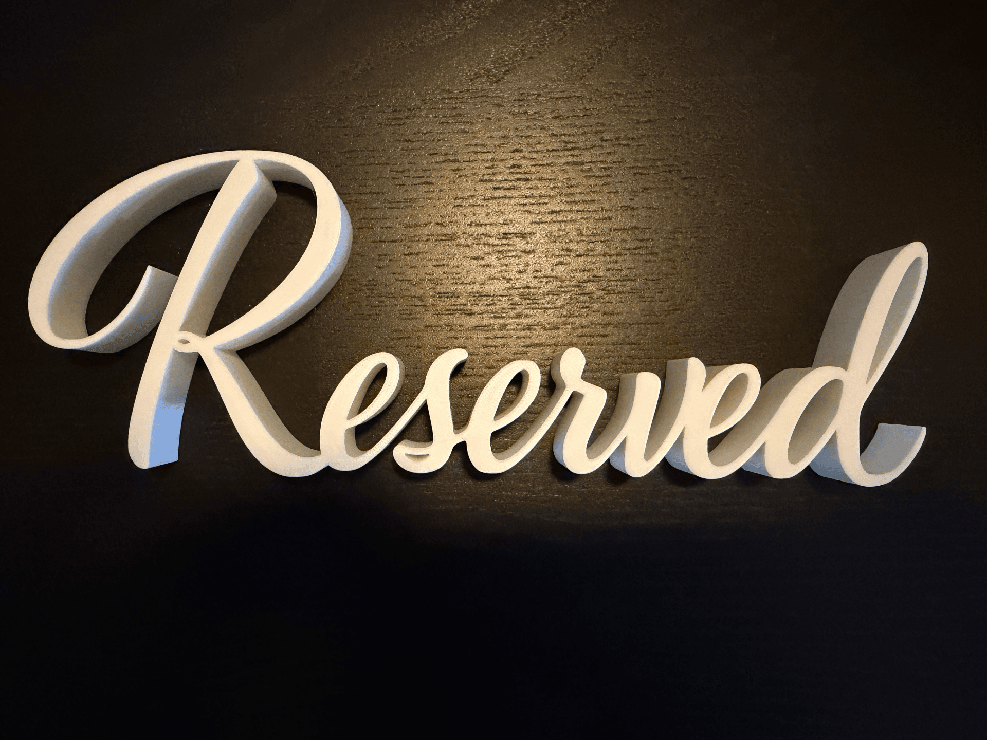Reserved Tischaufsteller / Reserved table display