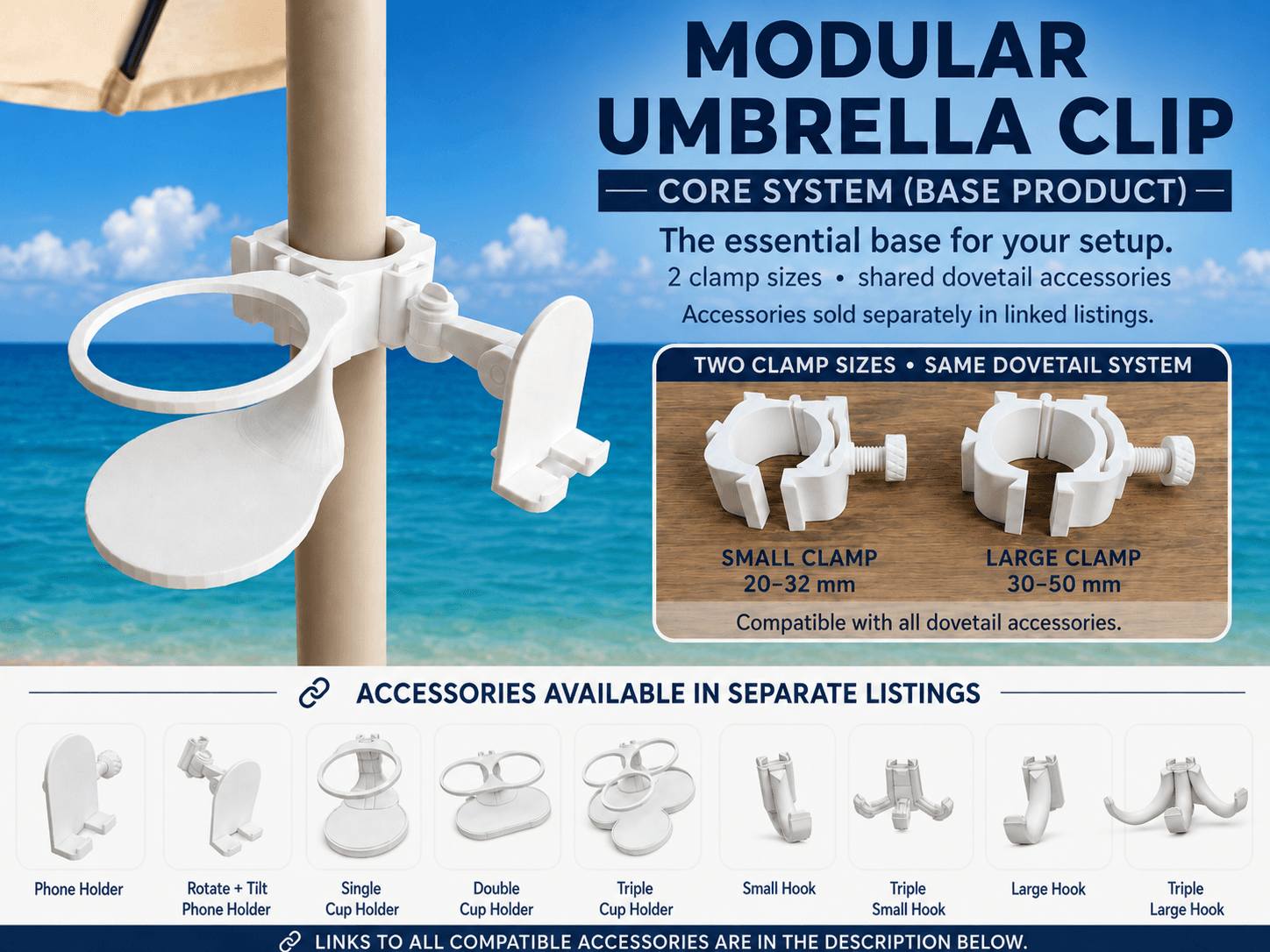 Modular Umbrella & Pole Organizer
