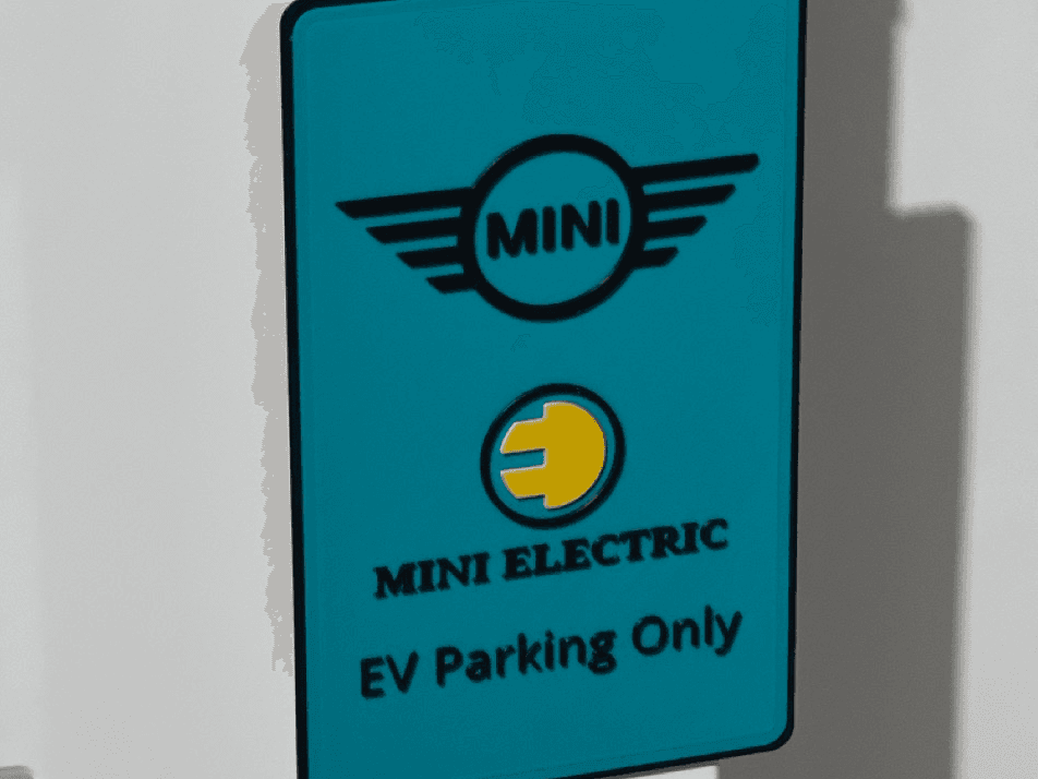 Mini Electric EV Parking Only
