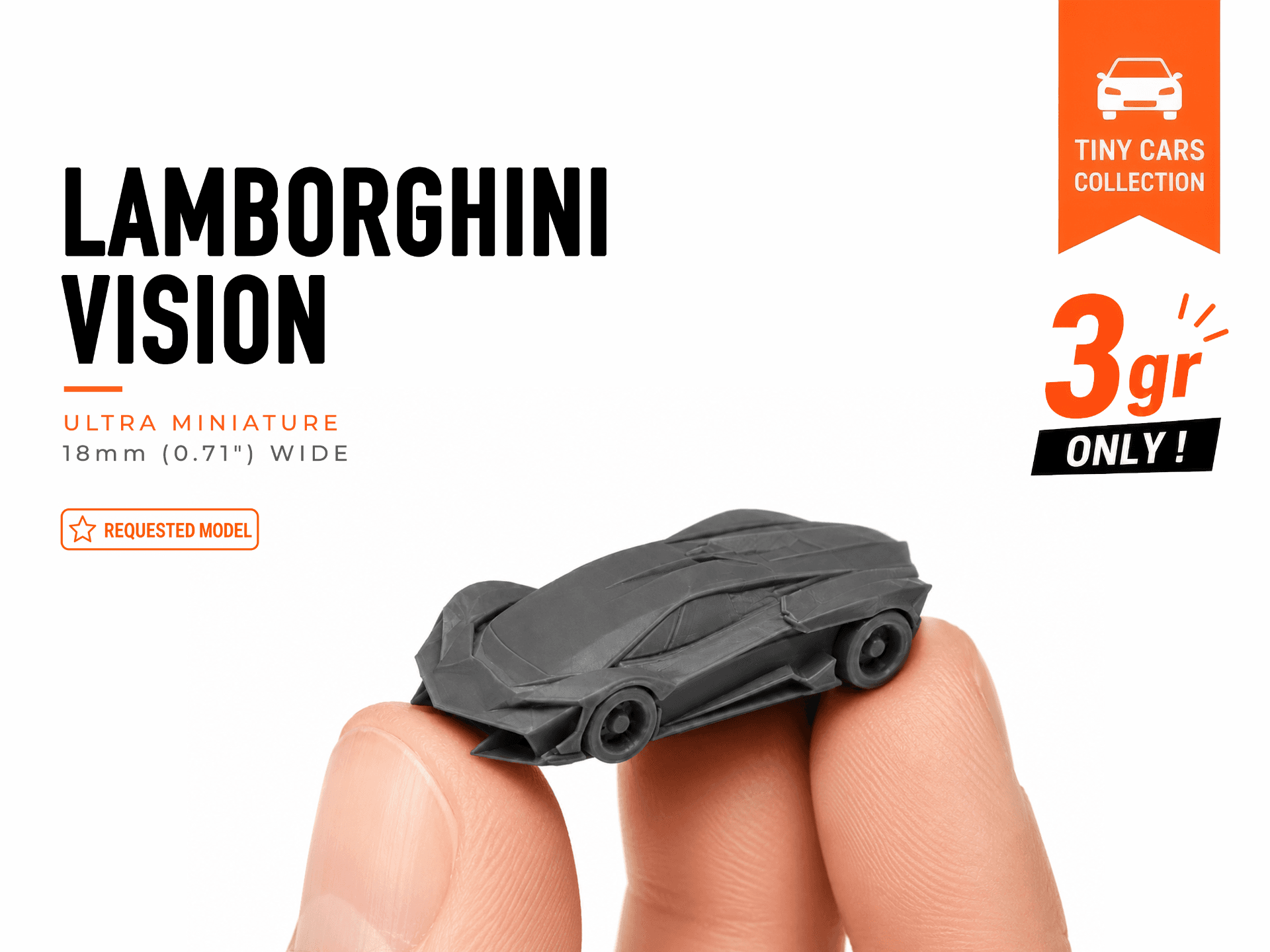 Tiny Lamborghini Vision - Mini Cars Series