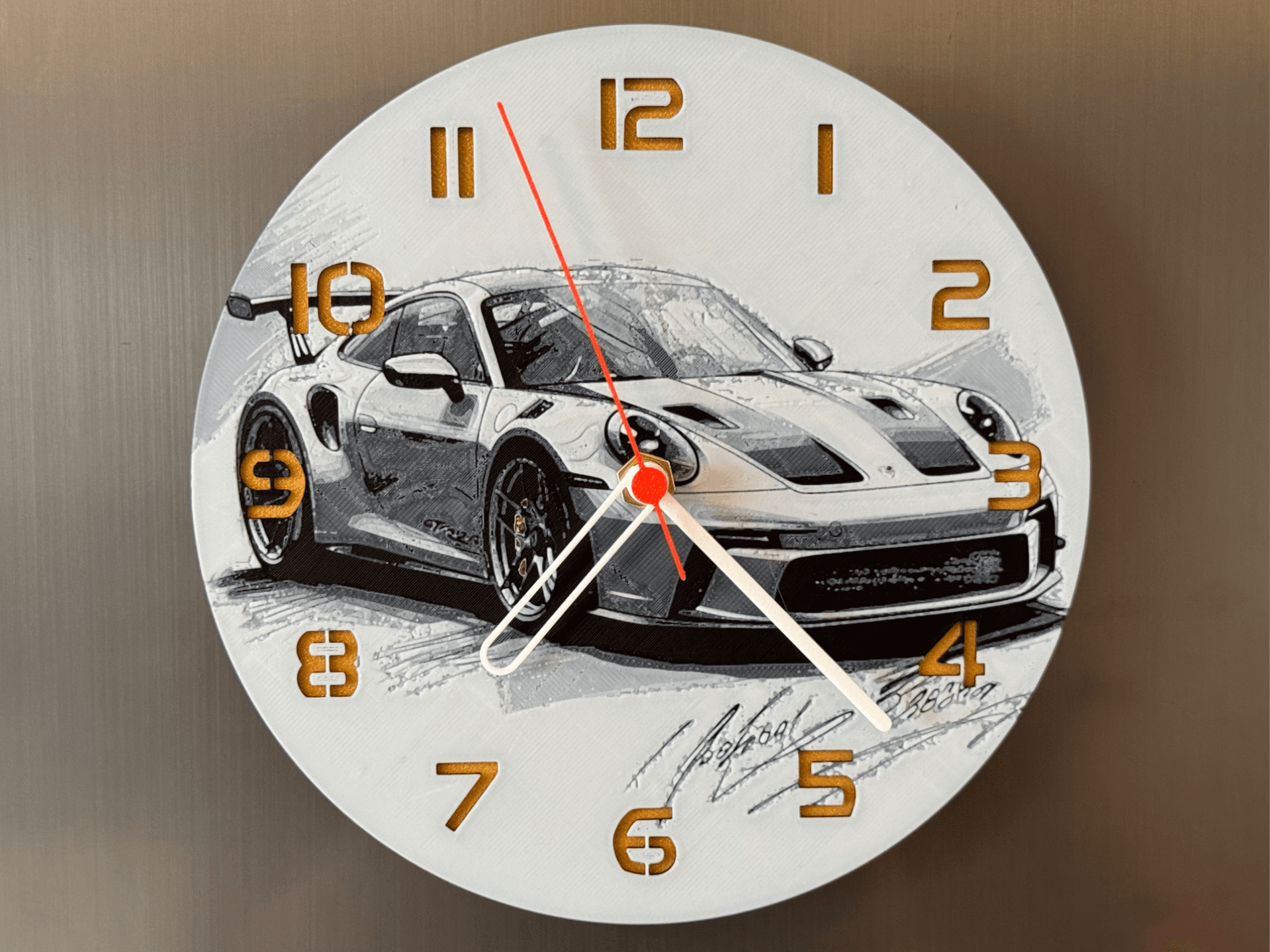 wall / desk clock Porsche GT