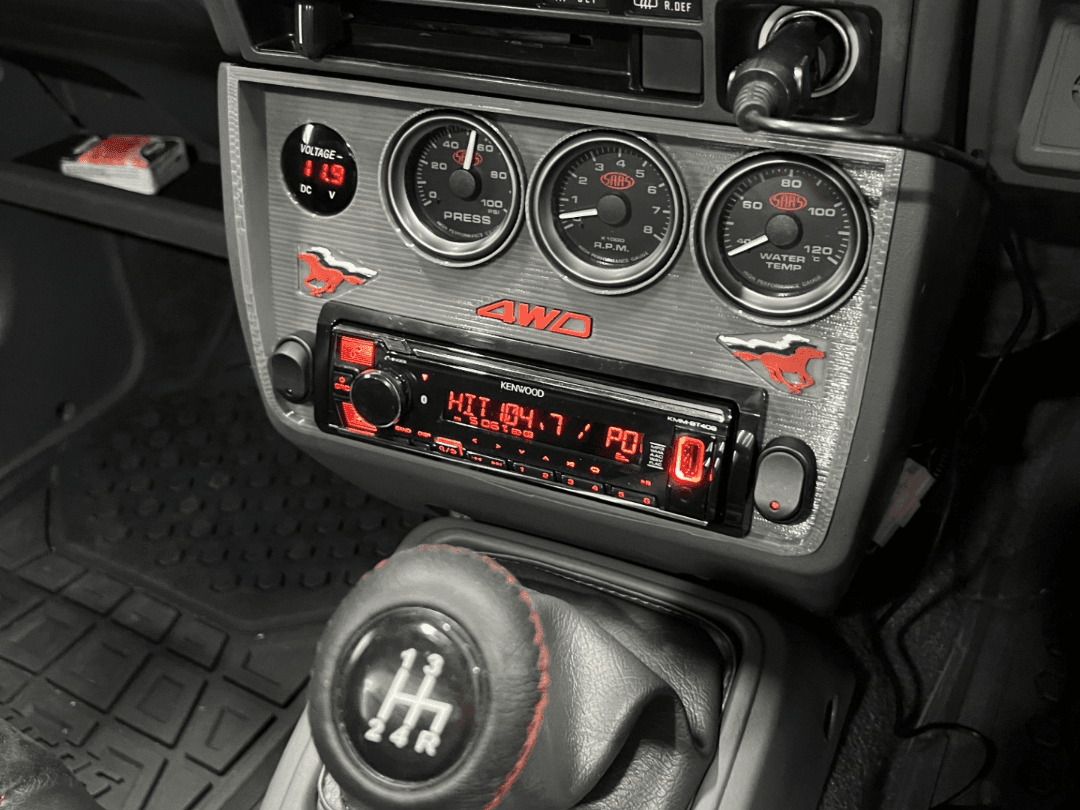 Subaru Brumby / Brat Stereo facia - 1 Din or 2 Din