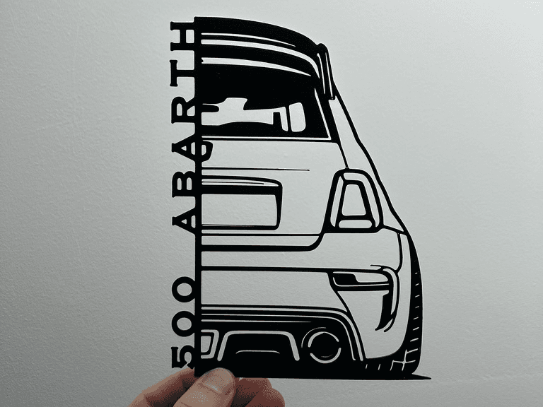 500 ABARTH no ams - decorazione da parete 