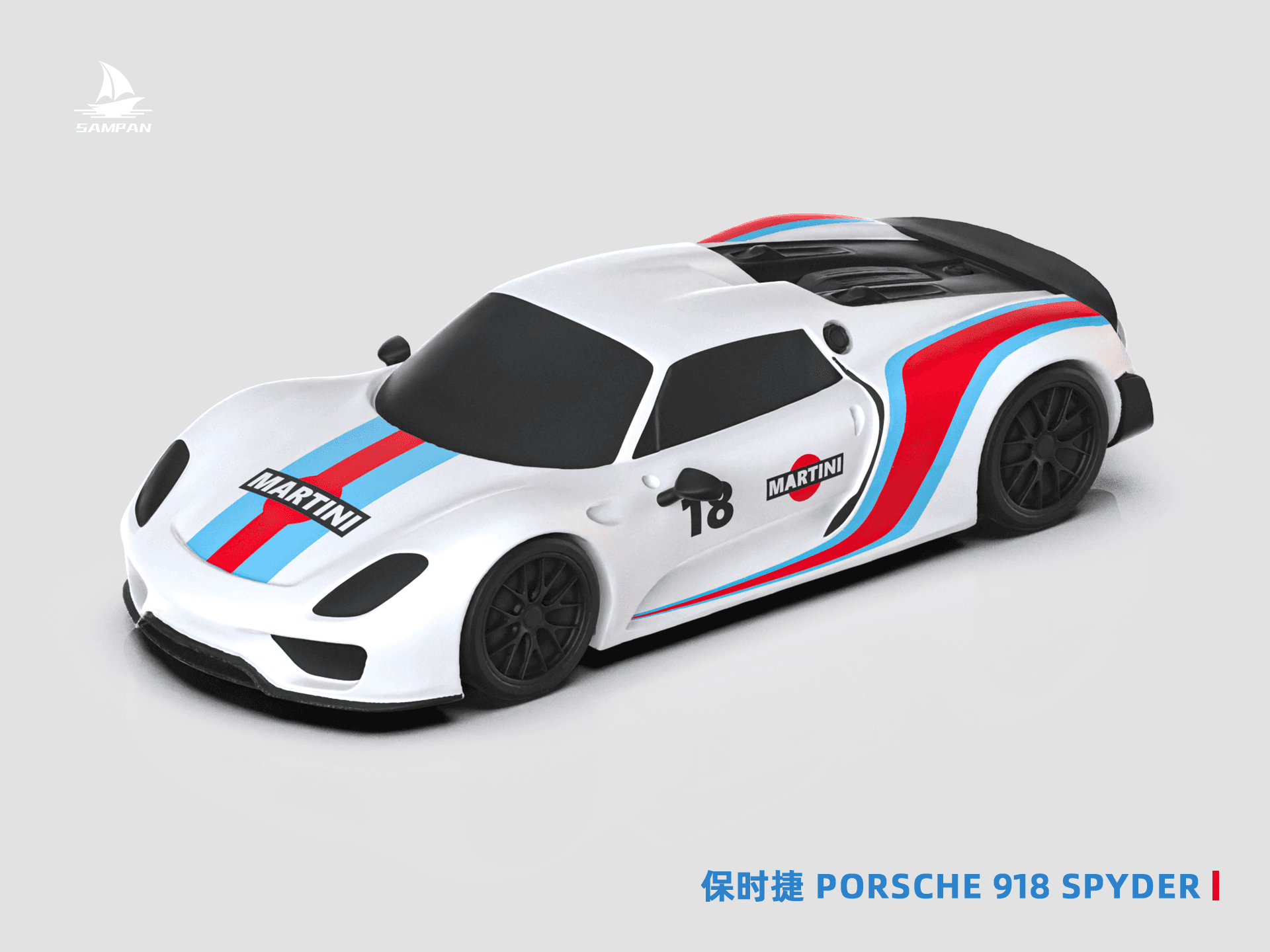 【Porsche‌】保时捷 918 Spyder 混动旗舰超跑 “蛙王” 组装/轮胎可动