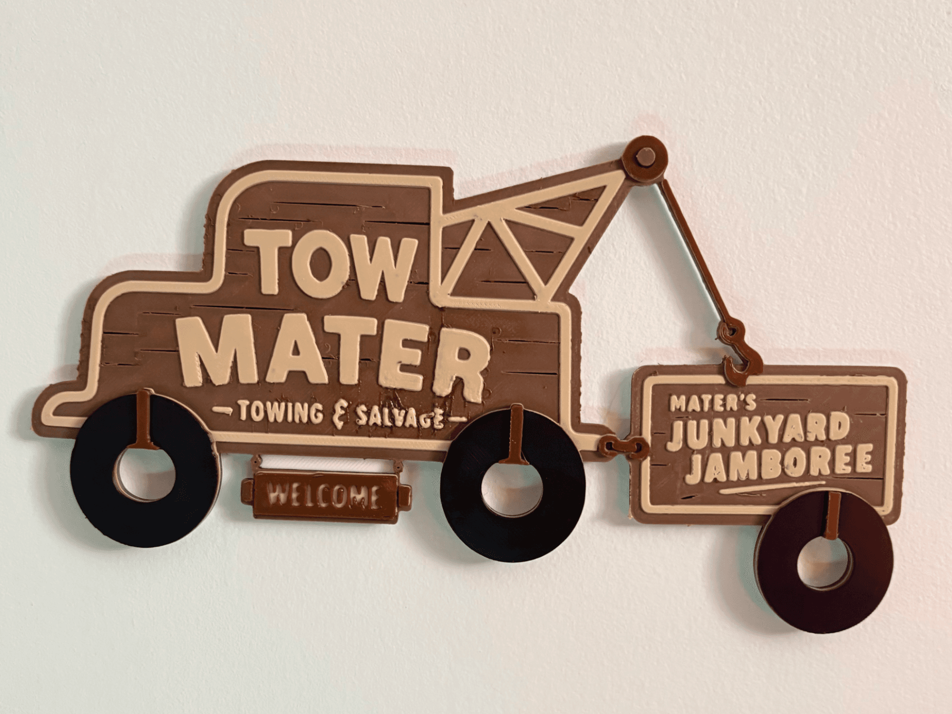 Mater's Junkyard Jamboree Attraction Sign