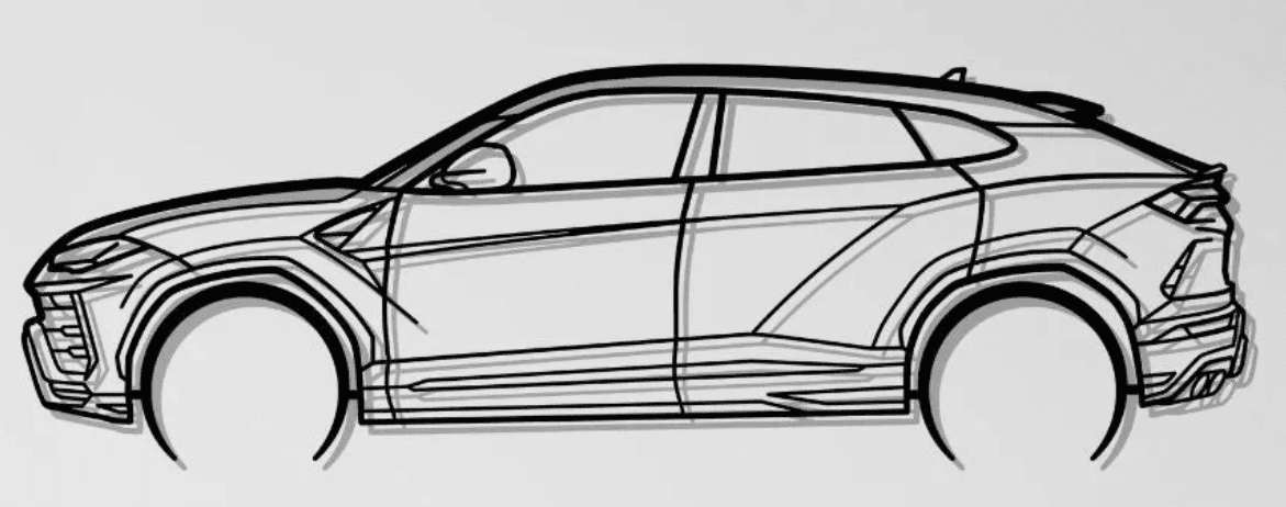 Lamborghini Urus Wall Art