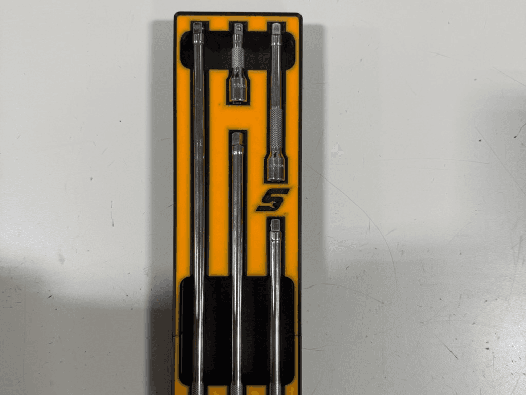 Gridfinity - Snap-On 1/4" Drive Knurled Extensions