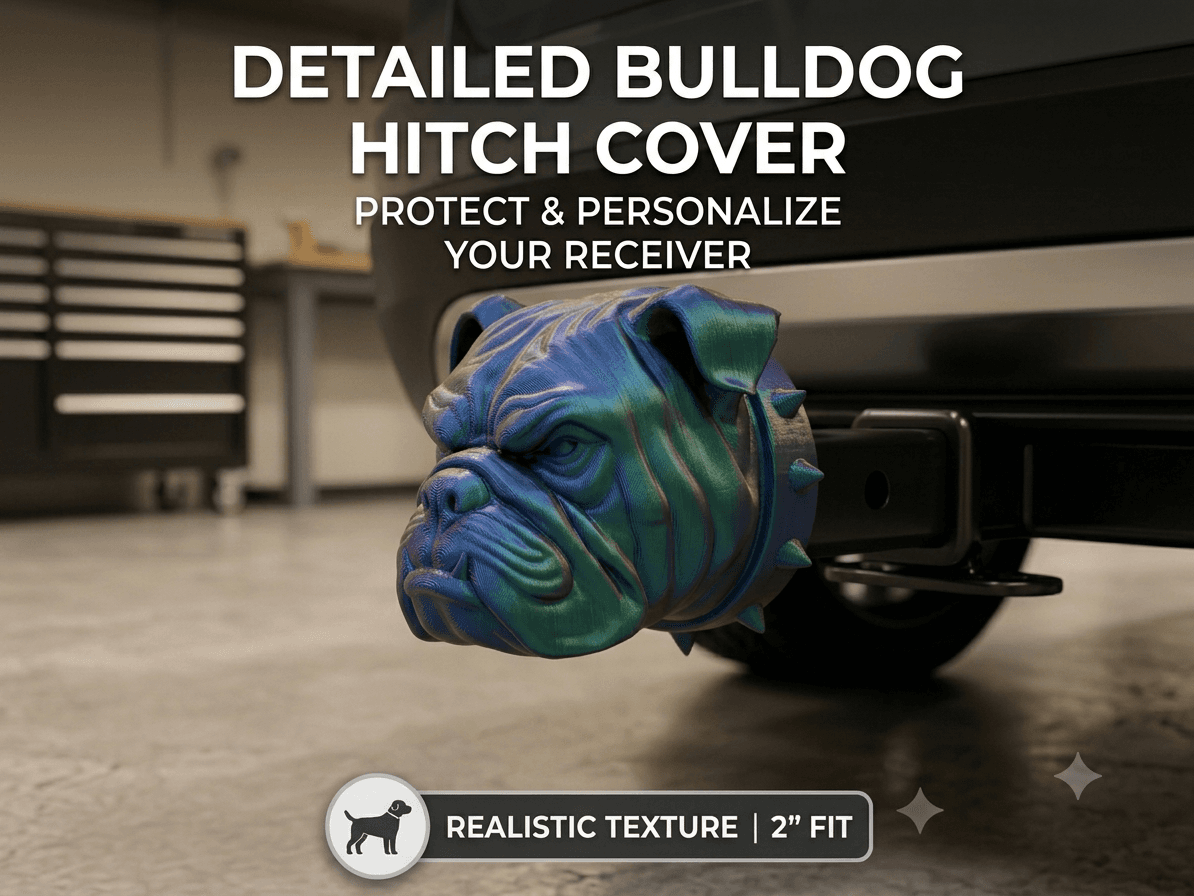 Bulldog Tow Hitch Cover (2-Inch Receiver)