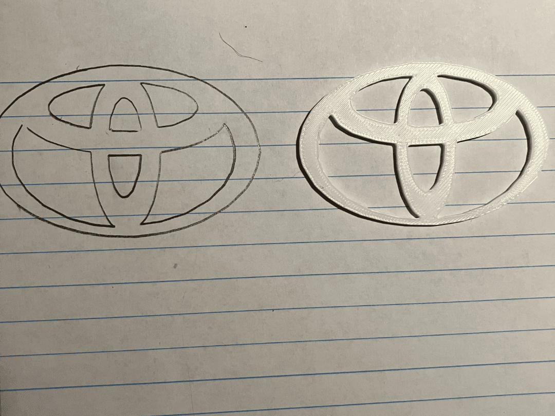Toyota Logo Stencil