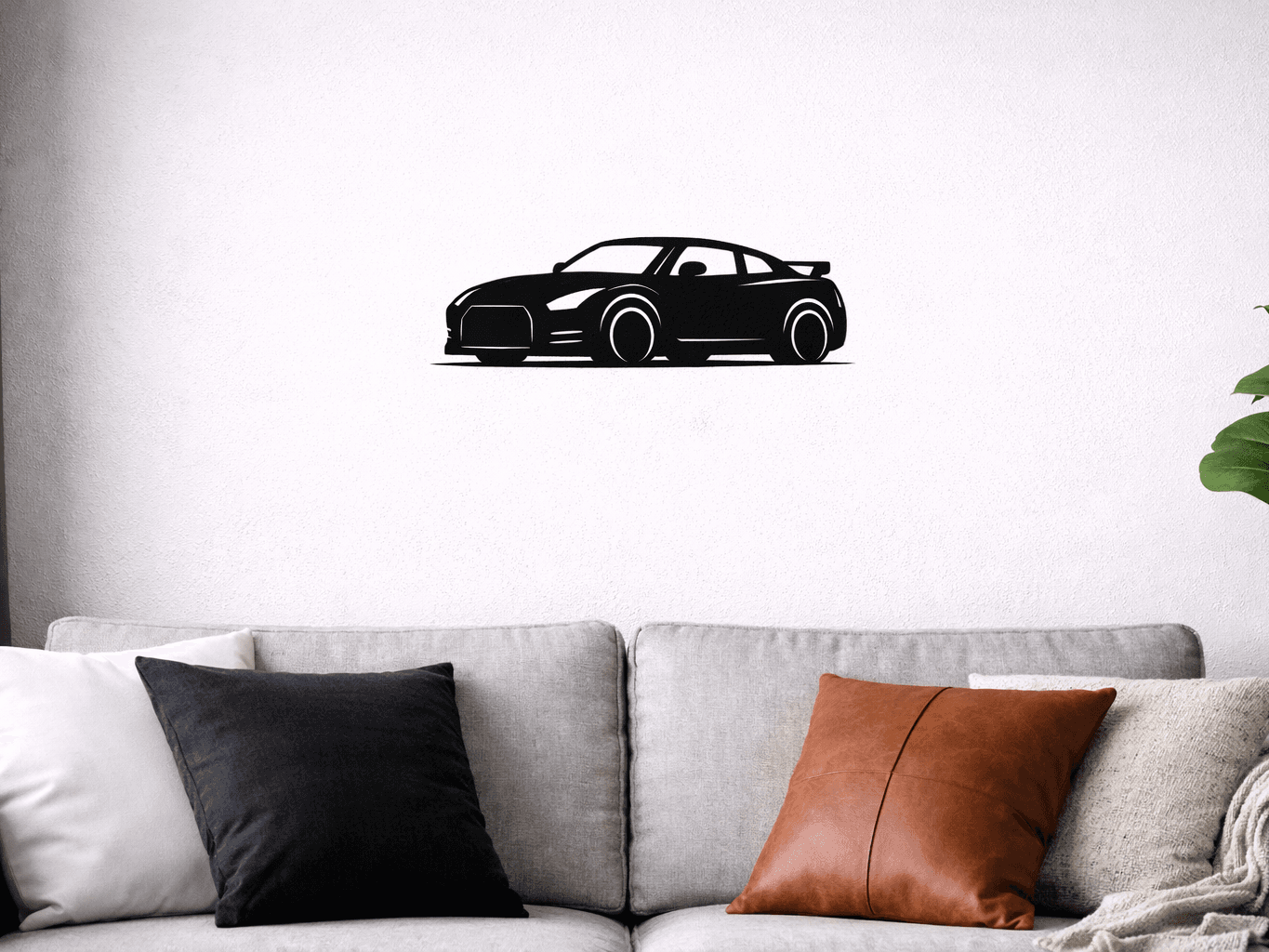 Nissan GT-R 35 wall art  silhouette