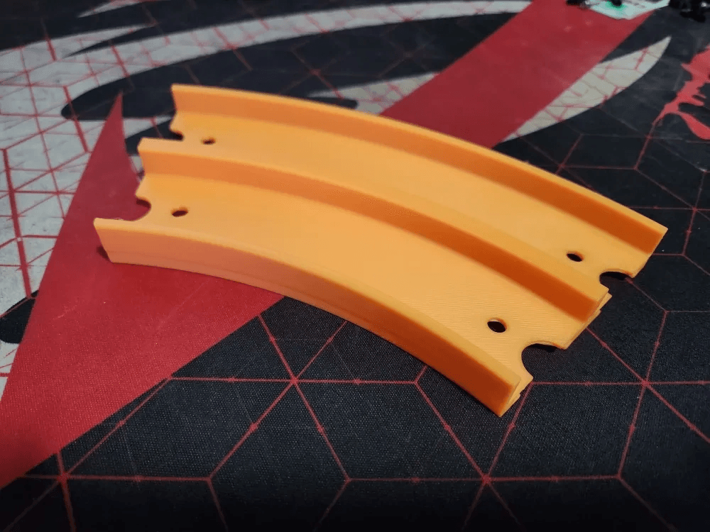 Dual 90/45 Curve Pack - 1:64 Diecast compatible