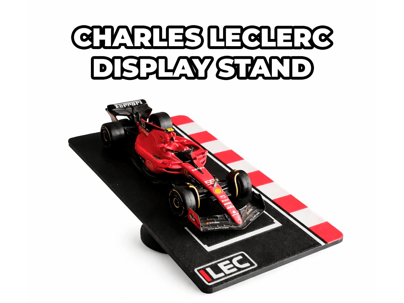 Soporte de exhibición F1 1:43 Charles Leclerc