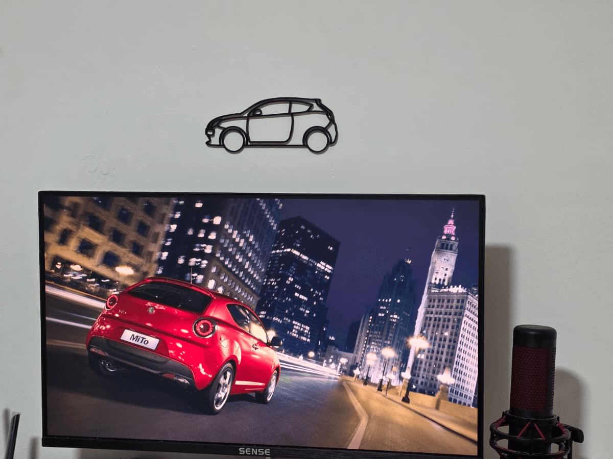 Alfa Romeo MiTo Silhouette Wall Decor