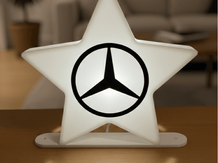 Mercedes-Benz Star LED Lamp