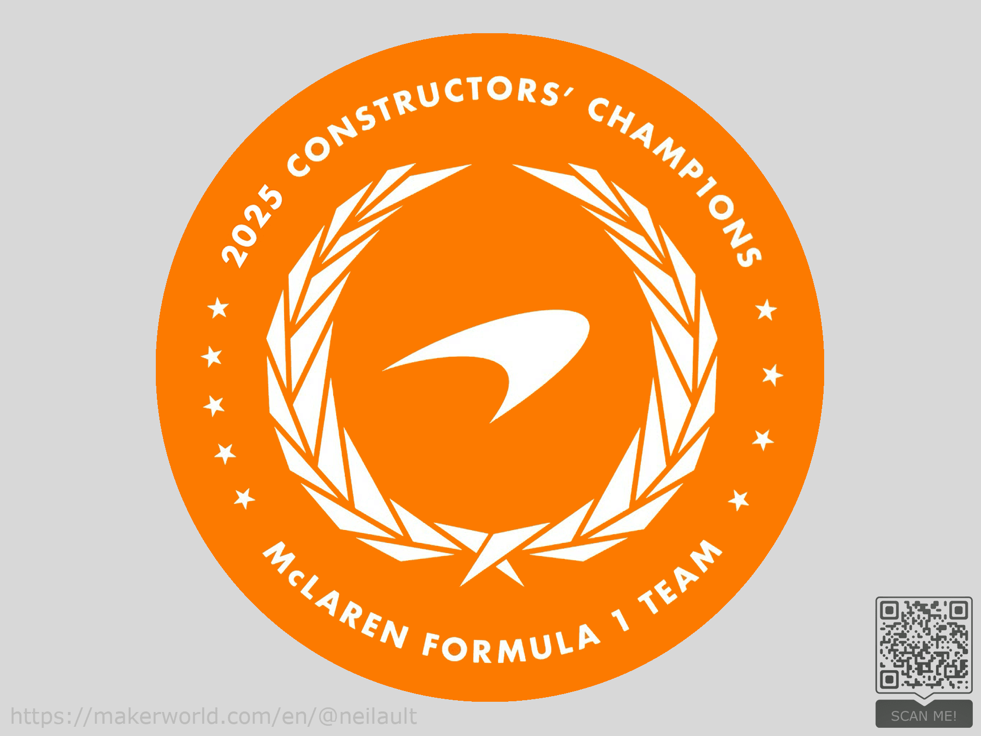 F1 McLaren World Champions Coaster - 2025 UPDATED