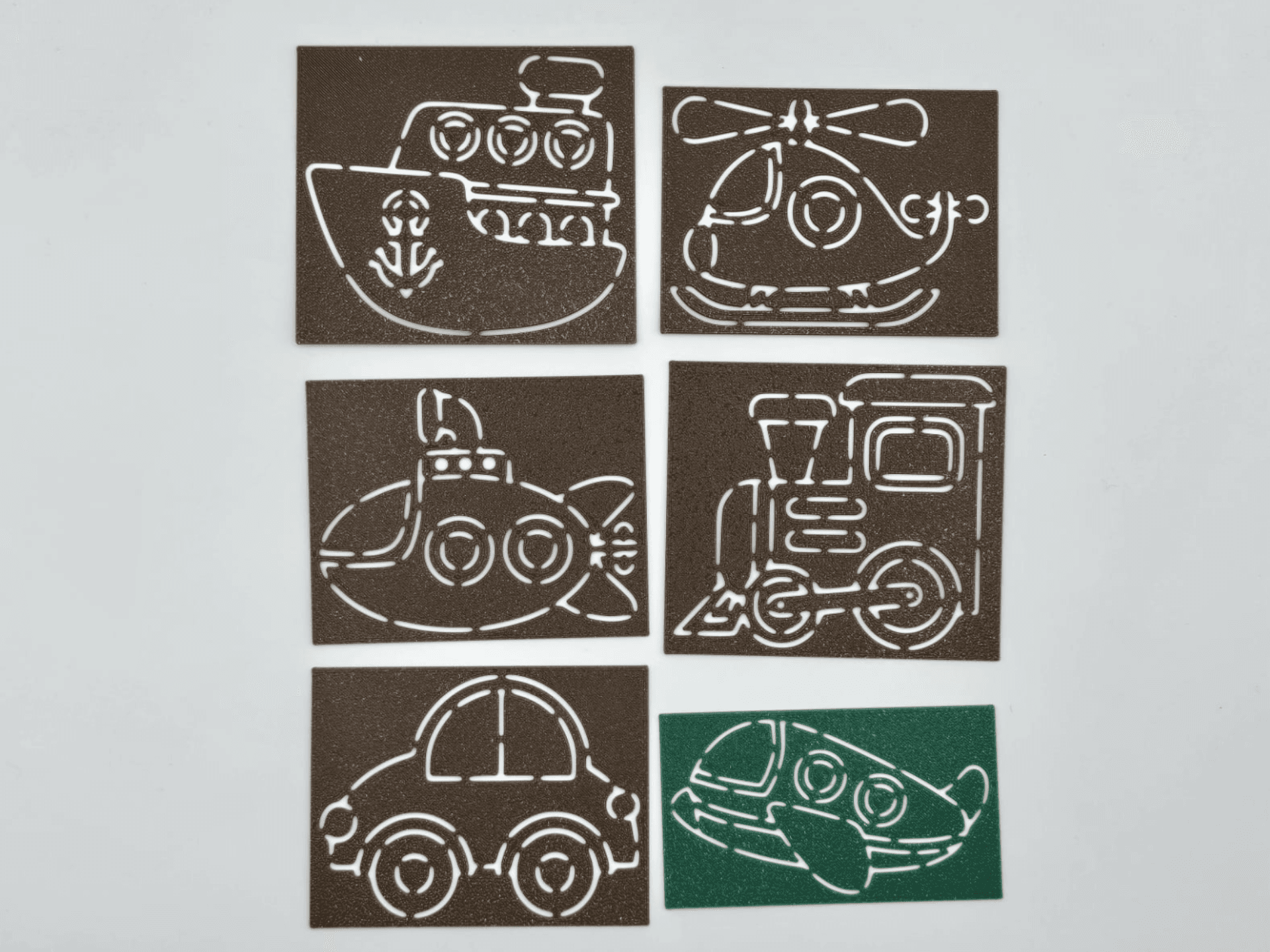 Transport Adventures Stencil Collection