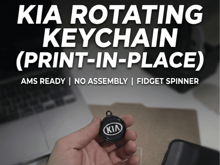 KIA Rotating Keychain Logo 