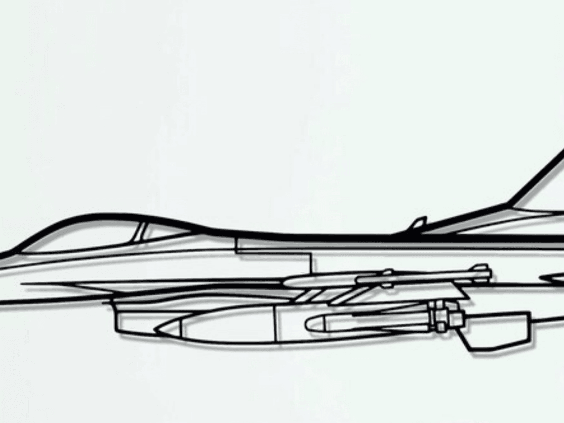 Lockheed Martin F-16 Fighting Falcon Wall Art