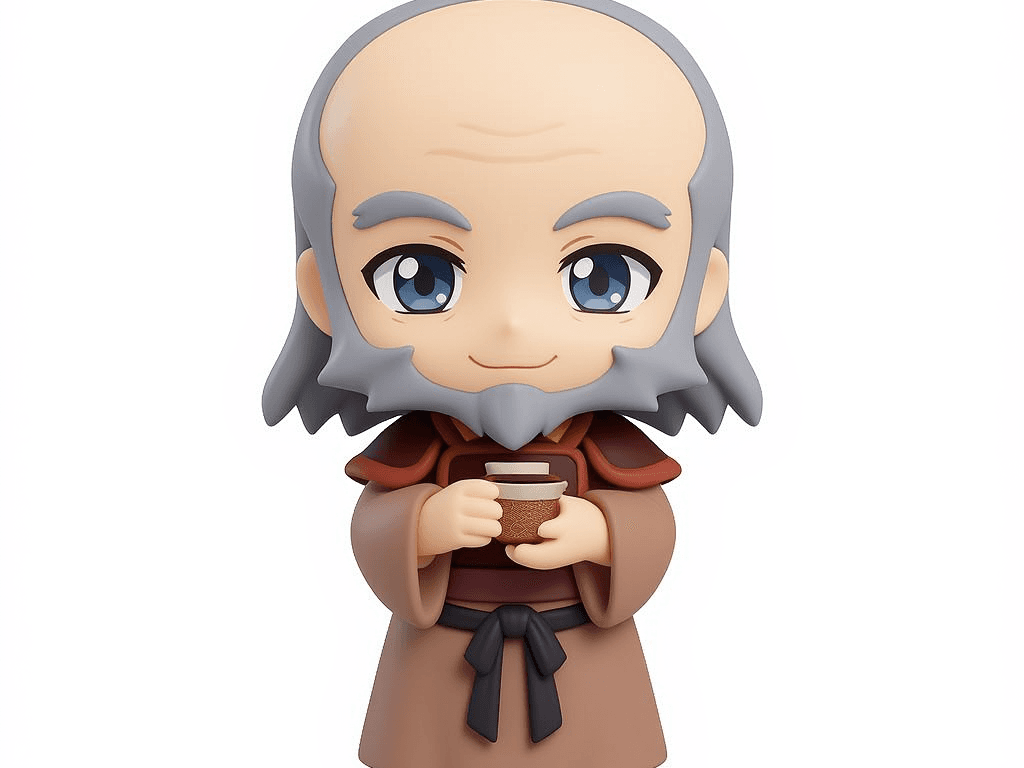 Uncle Iroh with Tea Chibi Figure
