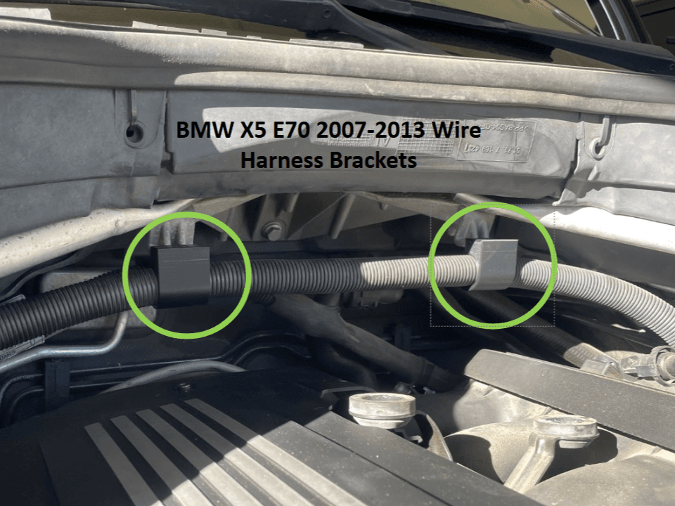 BMW X5 Wire Harness Modification Brackets