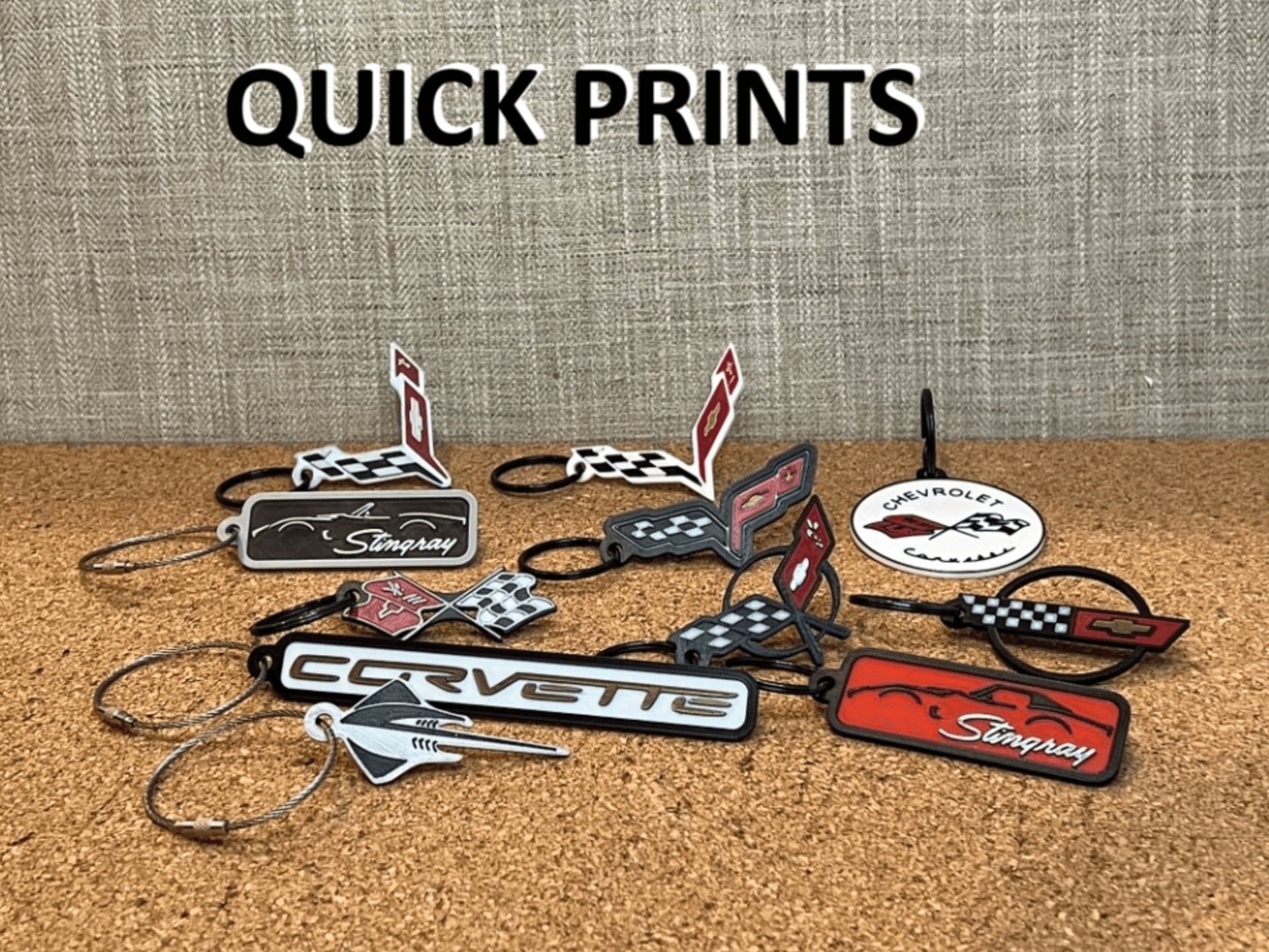 Corvette Emblem Keychain Collection