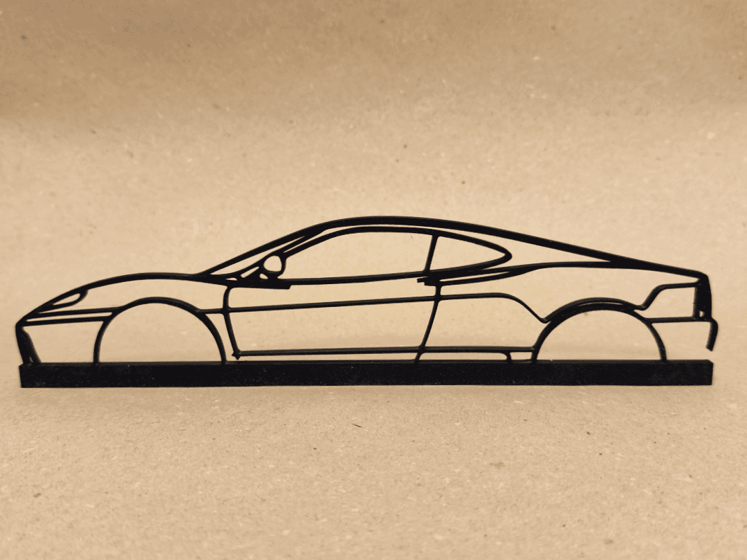 Ferrari 360 Modena, wall & stand