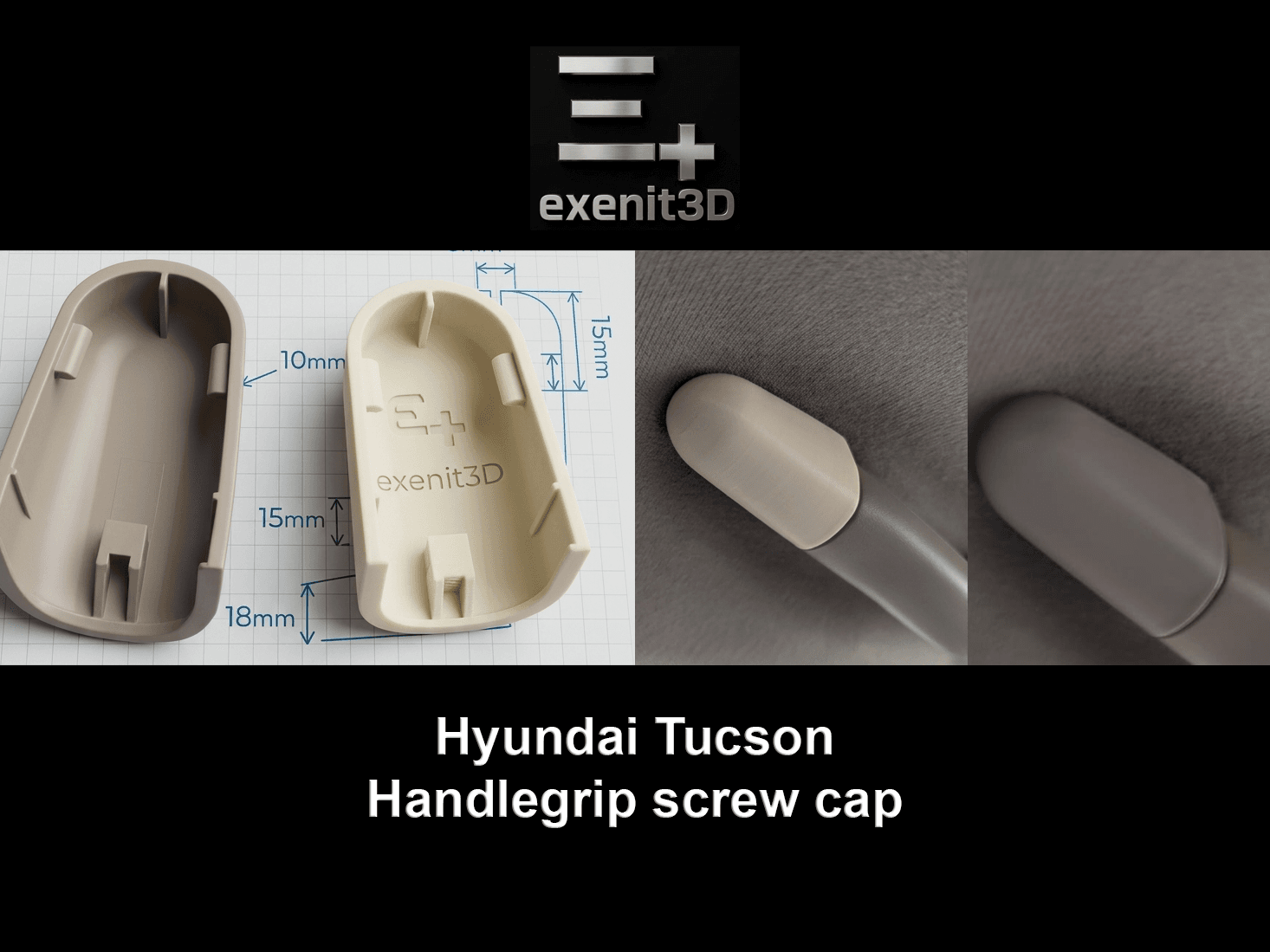 Handlegrip screw cap for Hyundai Tucson 2004-2009