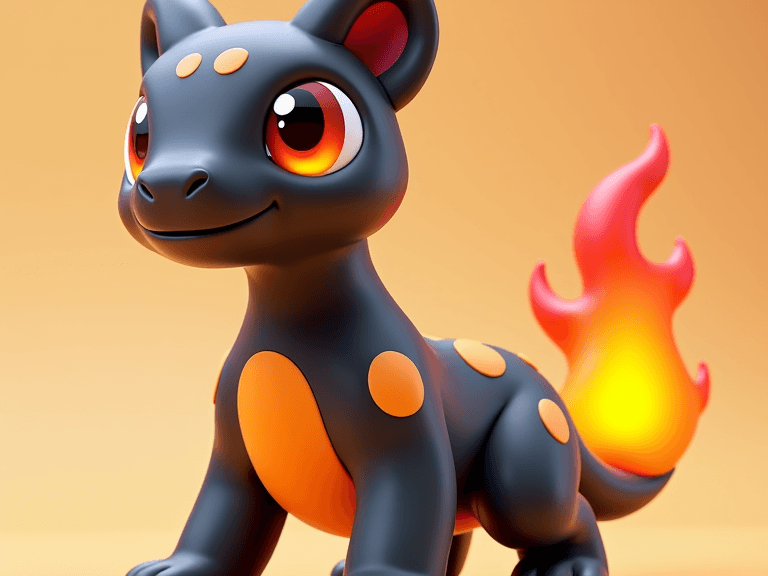 Flame jaguar (Customizable colors)