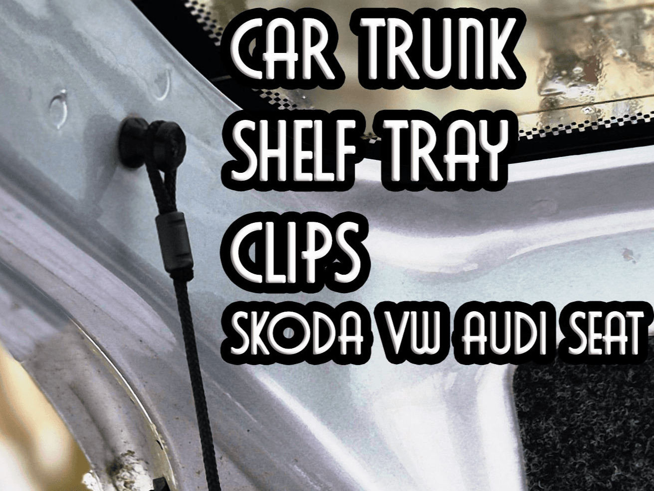 Trunk Shelf Tray String Clip SKODA AUDI 1M6867574A