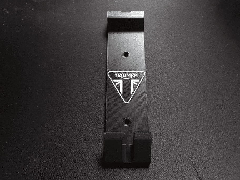 Triumph pillion seat wall hanger