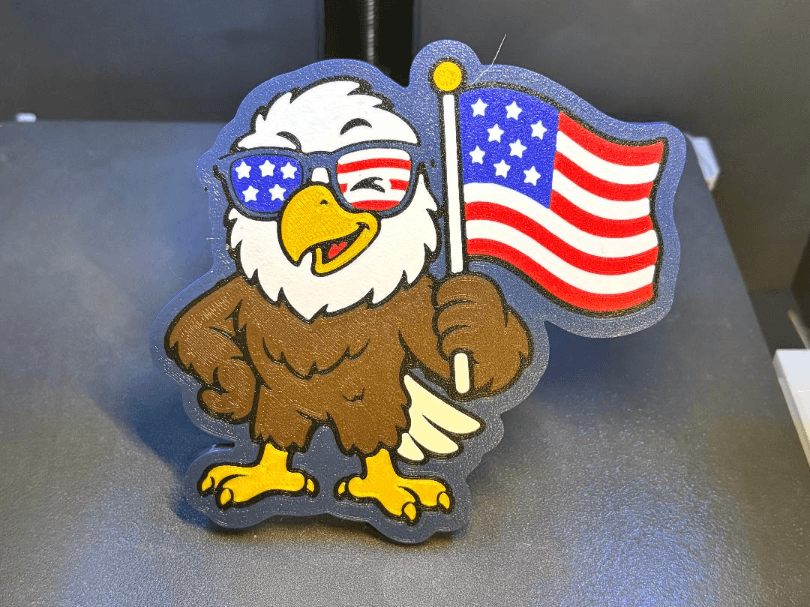Happy Eagle Hitch and Pendant w/chain