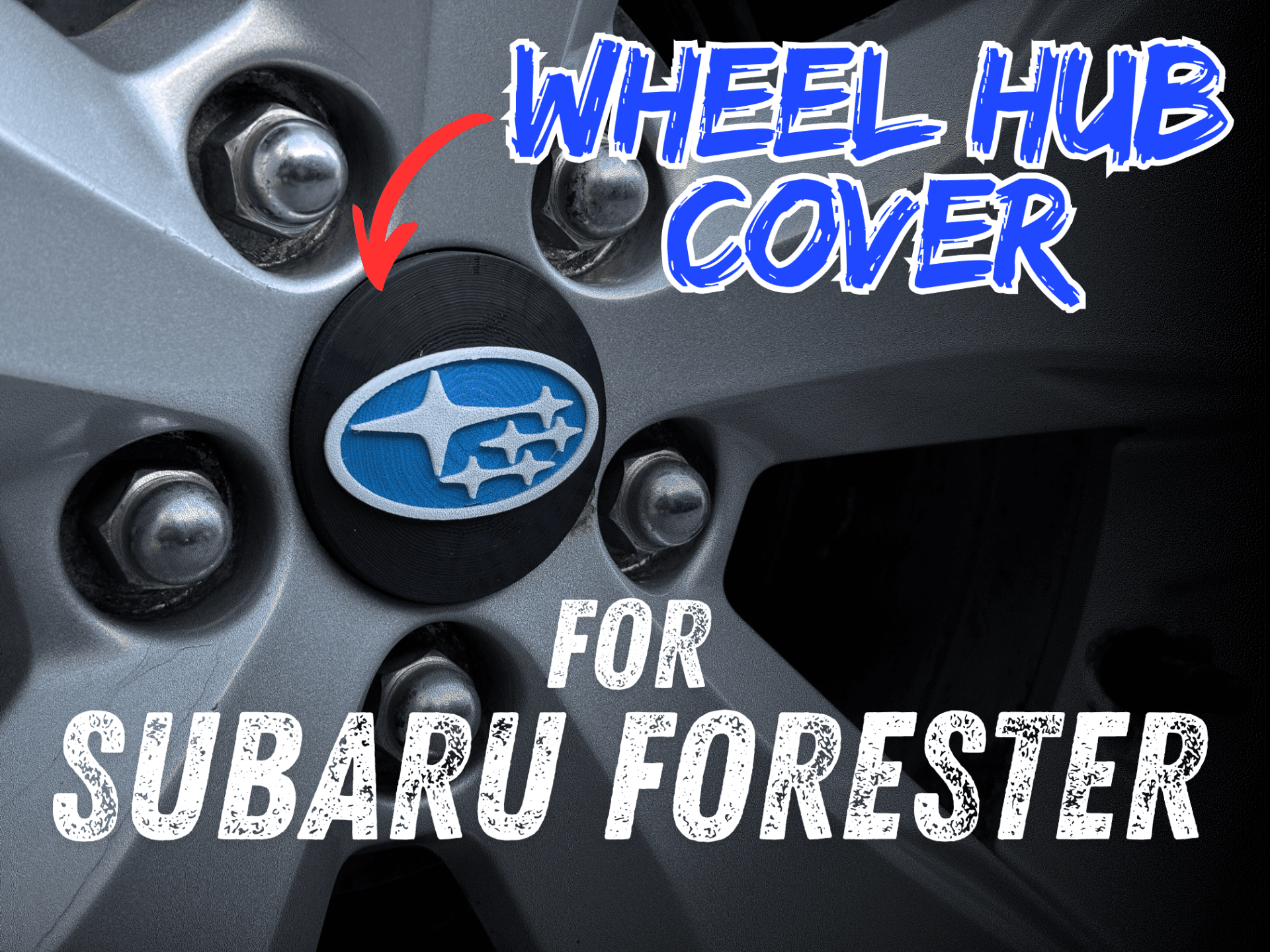 Subaru Forester SJ - Wheel Hub Covers Subaru Logo