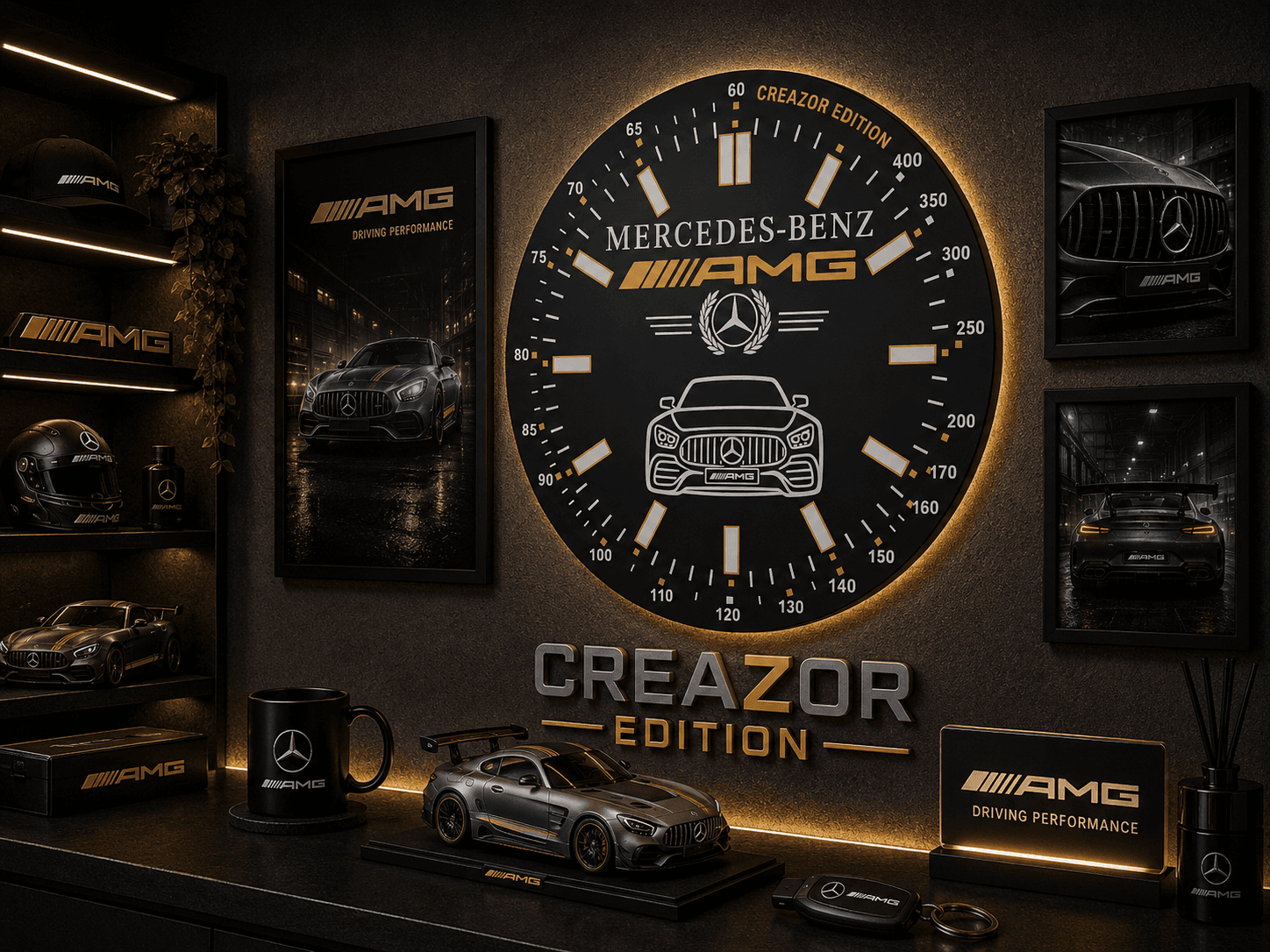 Horloge Murale Modulaire – Mercedes-AMG