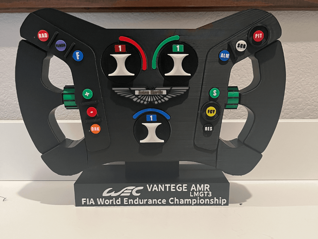 WEC Aston Martin Vantage AMR LMGT3 Steering Wheel