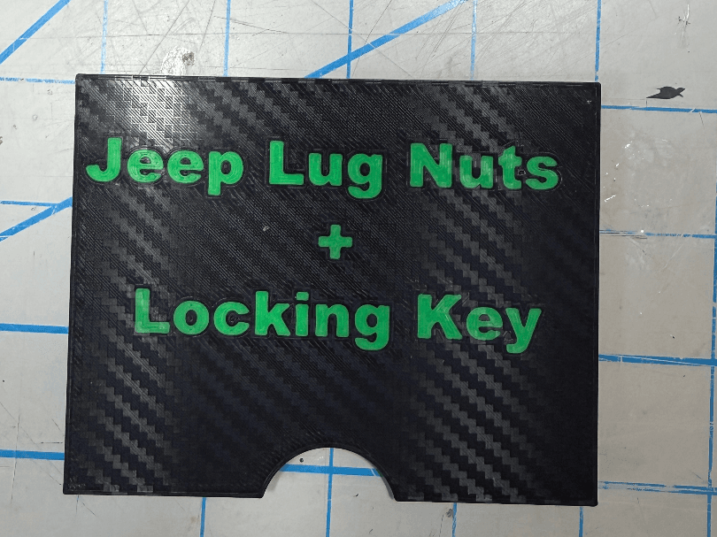 Wrangler Wheel Lock storage box 
