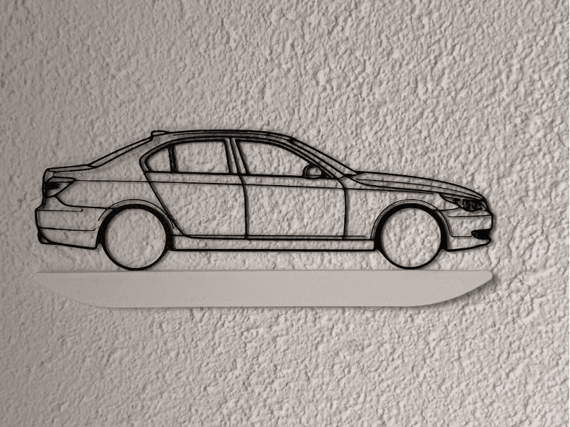 BMW E60 wallart car
