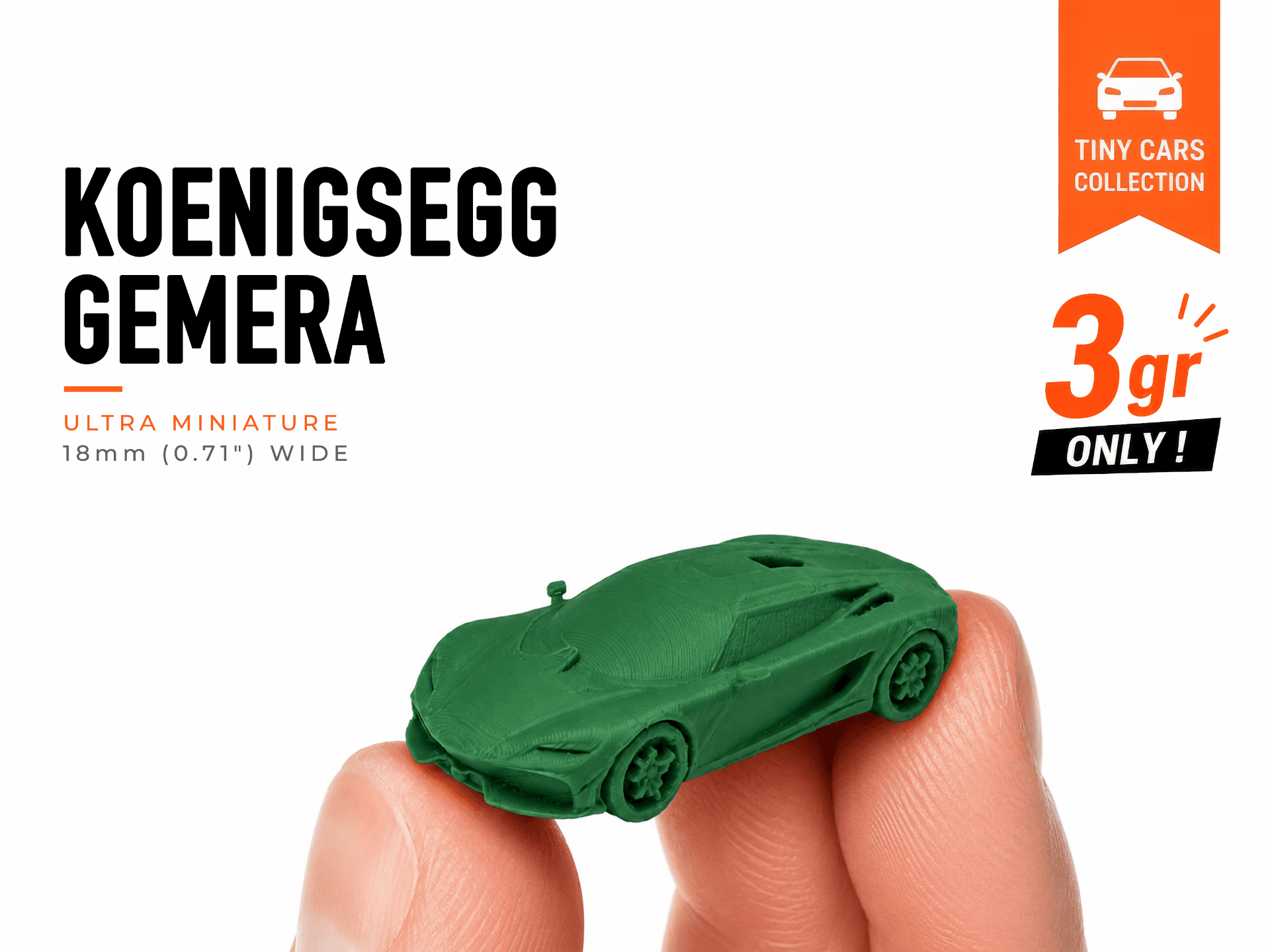 Tiny Koenigsegg Gemera - Mini Cars Series