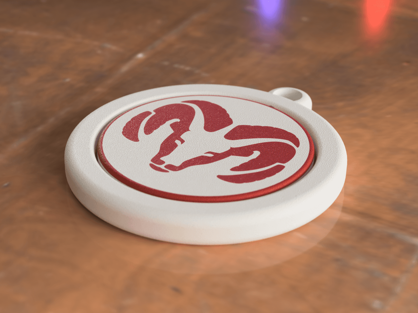 Fidget DODGE Keychain (Print in Place)