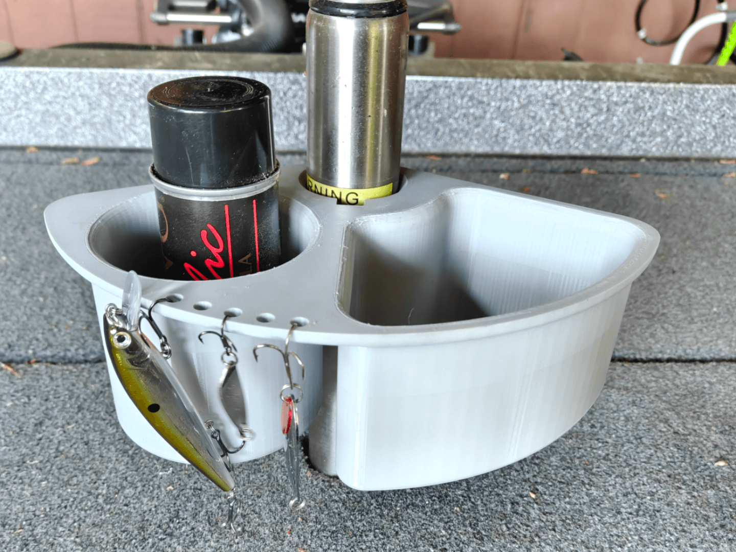 Fishing Seat Tray and Cup Holder