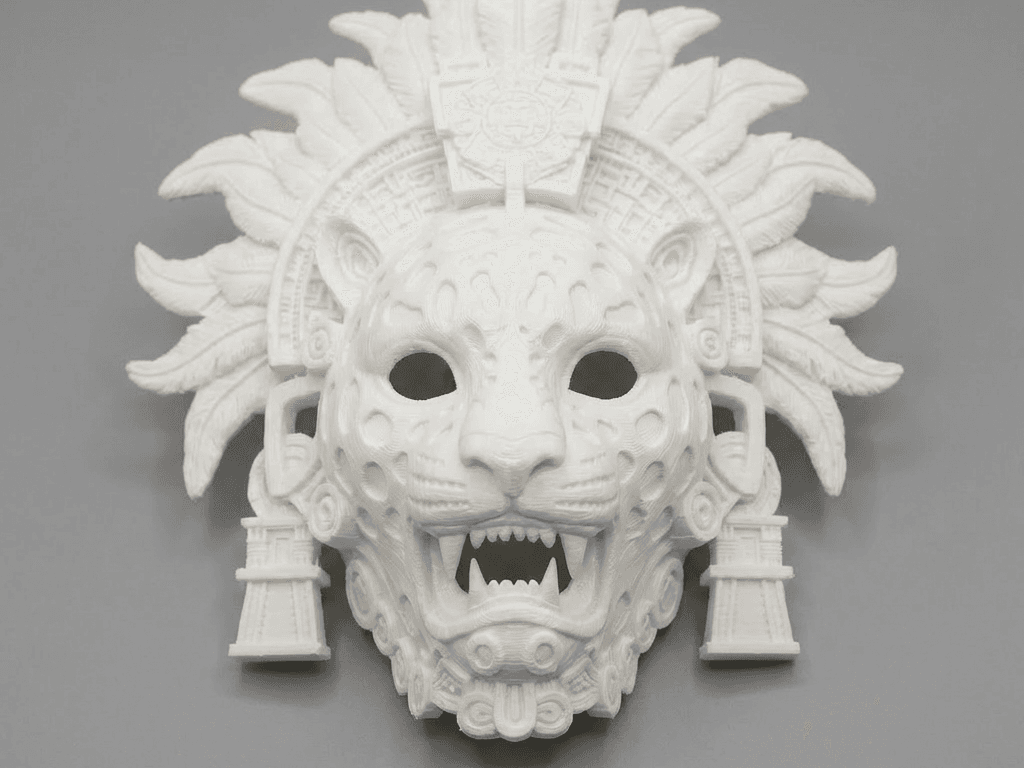 Aztec Jaguar Warrior Mask
