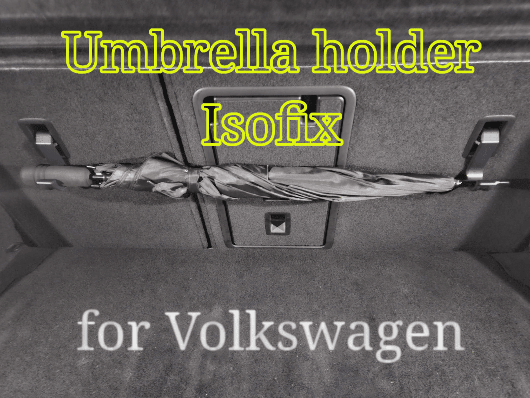 Umbrella hooks Isofix mounting for VW