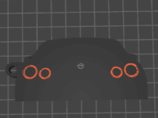 Nissan GTR Keychain - 7cmx3cm & 0,4cm Thick