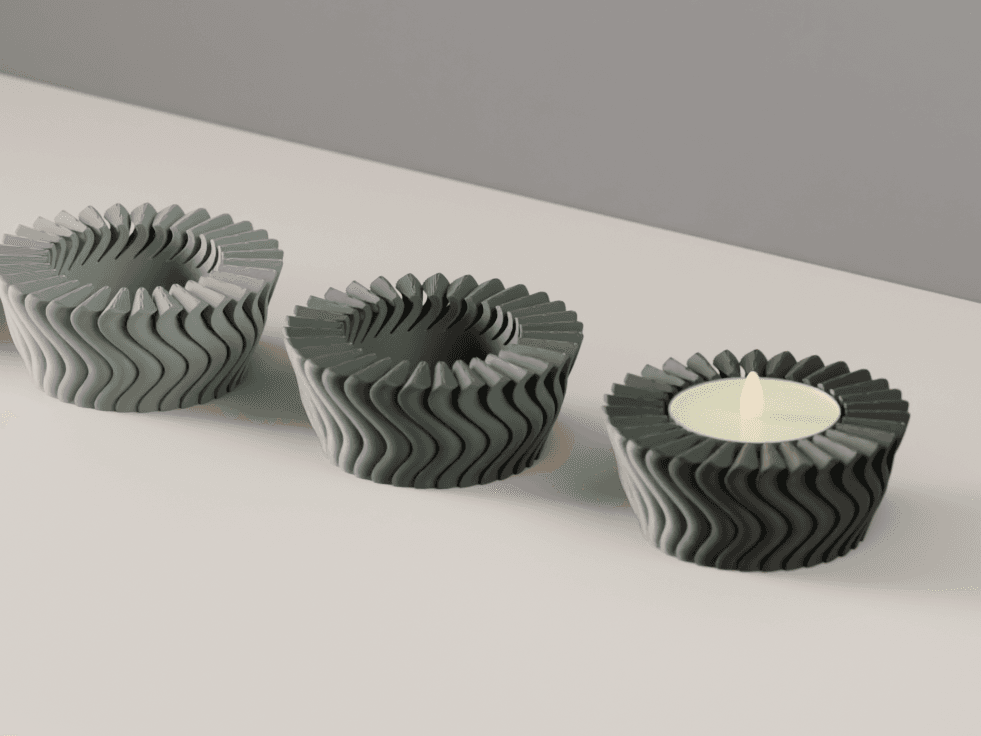 LED Candle Holder. Modern LED tealight stand.