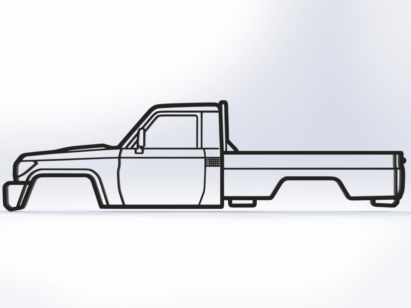 Toyota Land Cruiser 79 Wall Art LC79 MN82