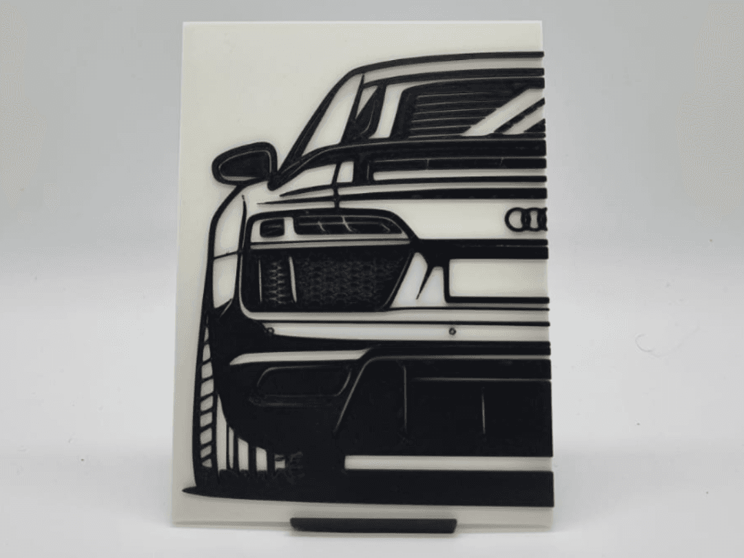 2D Wall Art Audi R8