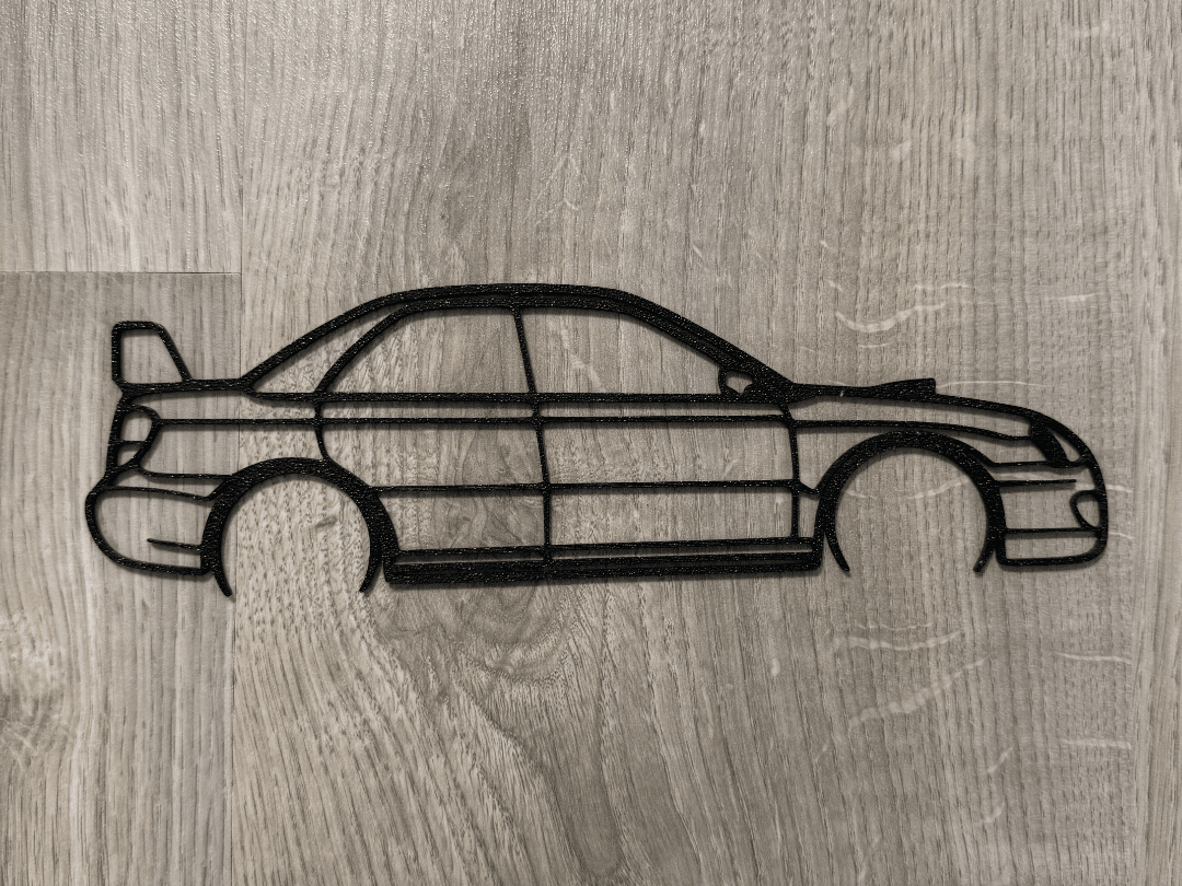 Subaru Impreza WRX STI 2004 silhouette