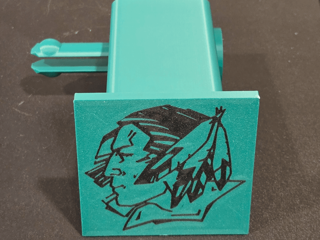 North Dakota Fighting Sioux 2" hitch cover